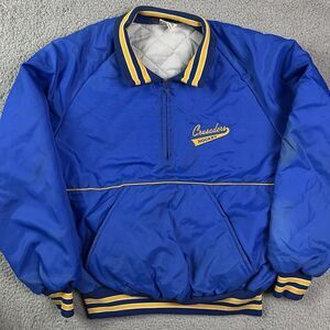 Vintage St Cloud Cathedral Crusaders Hockey Jacket Coat High School Minnesota MN